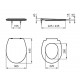 Toilet seat ECO E131601 NC Ideal Standard