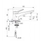 Stand basin mixer Conca BC754AA Ideal Standard