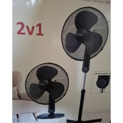 2 v 1 Stolní a stojánkový ventilátor