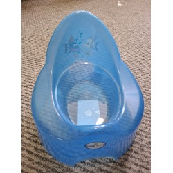 Dětský nočník průhledný aqua Modrá