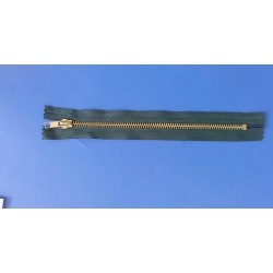 Zip zelený kovový 20cm