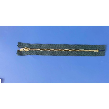 Zip zelený kovový 20cm Zip zelený kovový 20cm