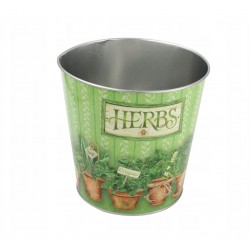 Kovový obal na květináč 13 cm HERBS